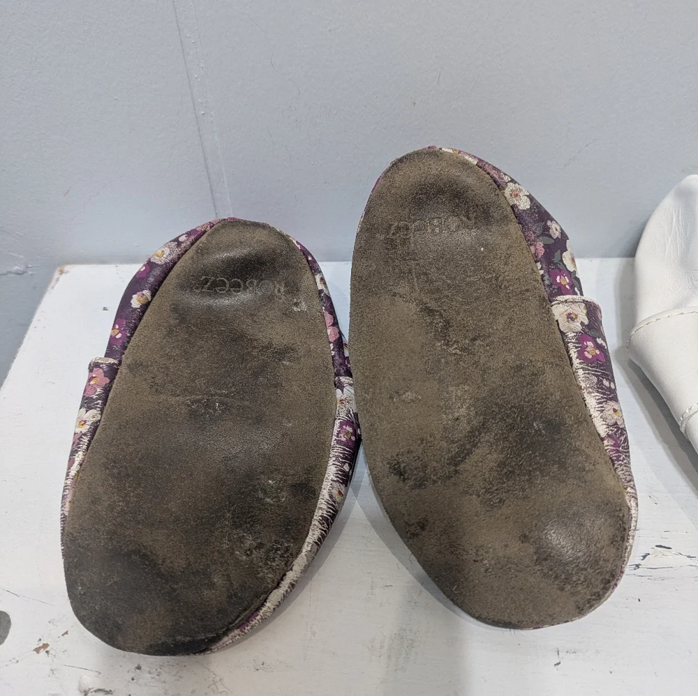 Robeez Lot Of‎ 3 Leather Baby First Walker Shoes Size 12-24mo